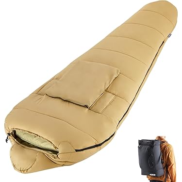 2個セット❤️ 寝袋 シュラフ　新品　キャンプ　コンパクト 収納 マミー型 Amazon.co.jp: Fengzel Outdoor マミー型二人用寝袋 ダウン率93